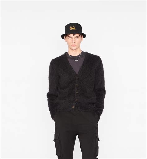 dior and peter doig cardigan|DIOR AND PETER DOIG Cardigan Black Brushed Technical .